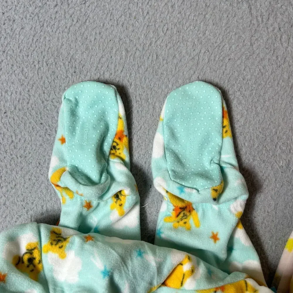 Disney Sleepwear Toddler 18-24M 2 Pack Green Pink Pooh Dumbo Long‎ Sleeve NEW